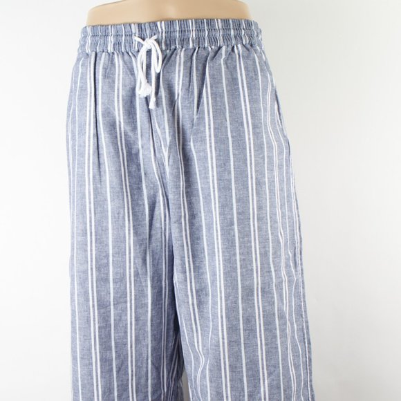 beachlunchlounge Pants - Beach Lunch Lounge Margot Capri Pants Blueberry XL